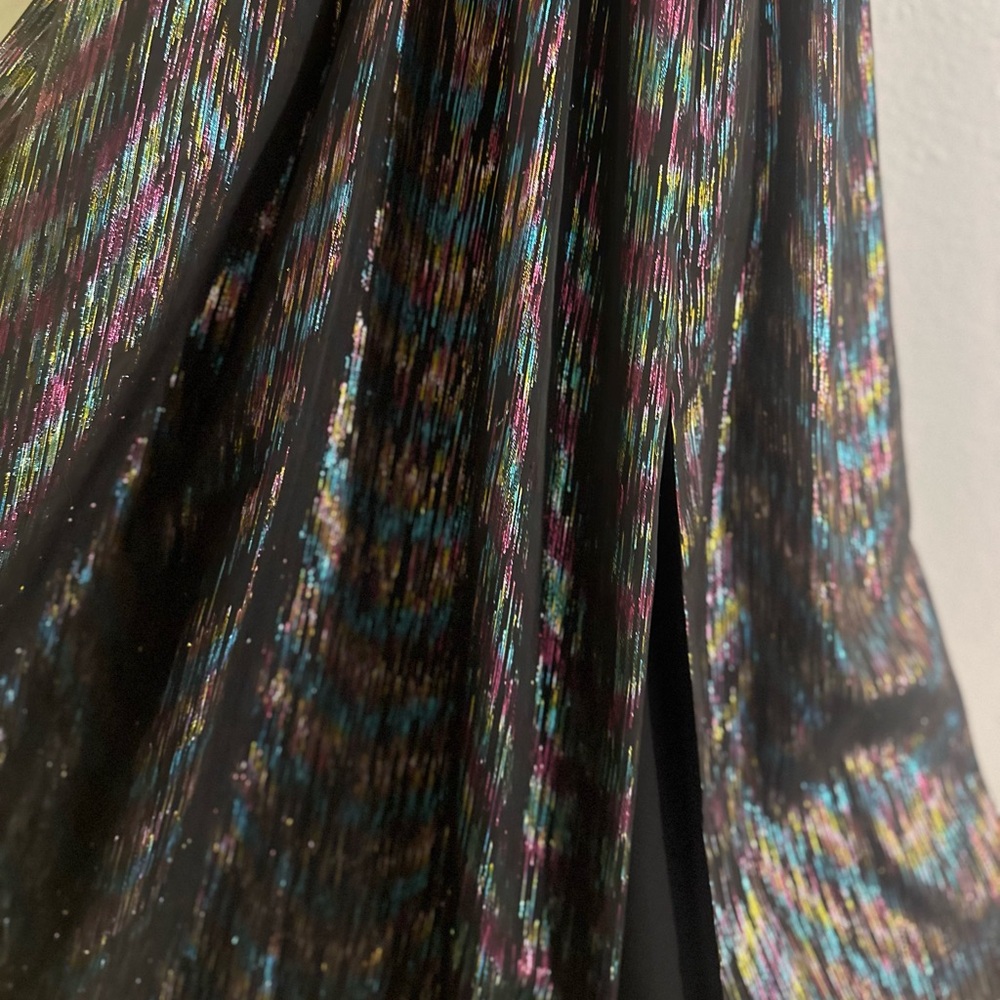 Aidan by Aidan Mattox Black Dress with Metalic Colors - Picture 7 of 15